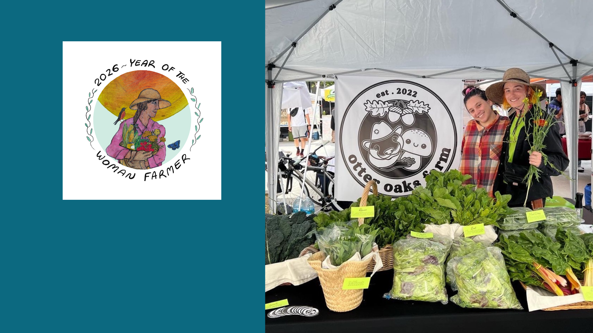 Otter Oaks farm at the Woodstock Farmers Market