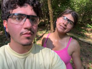A selfie of Anthony and Jazzy, TLC interns.